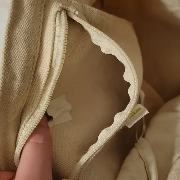 H&M Sesame Street Durable Tote Bag Beige Bookbag Kidcore - Picture 4 of 5